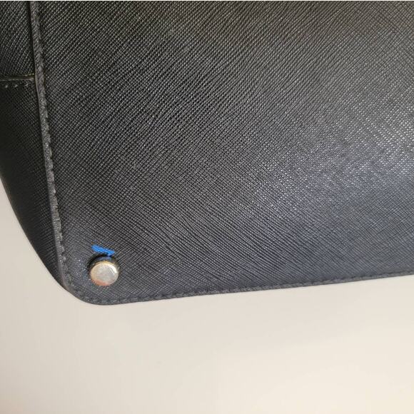 Kate Spade Laurel Way Jaymes Tote Bag Purse Leather New York Black Crossgrain - Picture 4 of 11